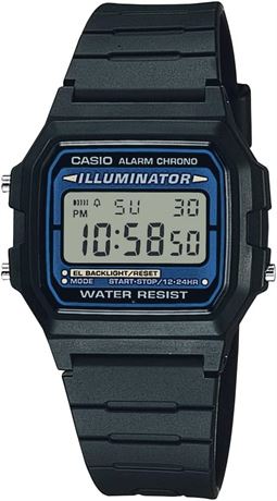 Montre Casio vintage F105W étanche avec éclairage