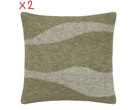 Ens. 2 coussins Bouclair 19 x 19 po