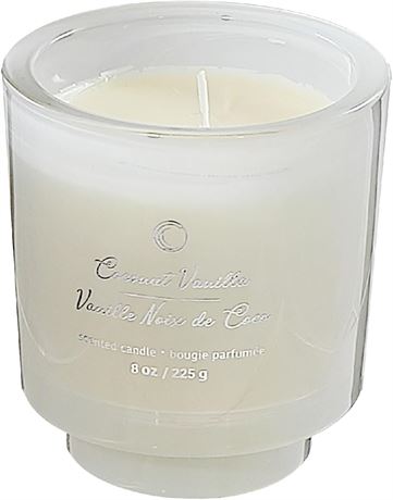 Bougies brillantes noix de coco et vanille 8 oz – lot de 2