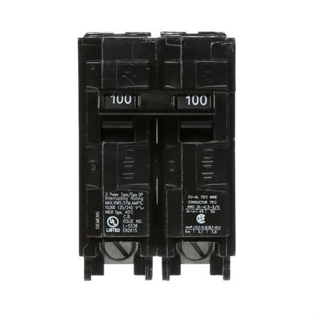 Disjoncteur Siemens 100A 2 pôles