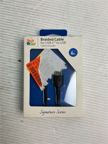 Câble USB-C vers USB-A tressé 6 pi