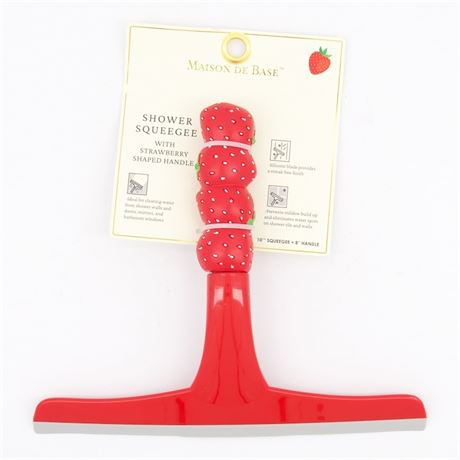 COLLE REQUISE - Raclette MAISON DE BASE poignée fraise rouge 20 x 25 cm