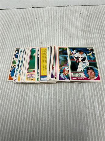 Lot de 25 cartes baseball O-Pee-Chee années 1980 variées