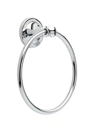 Anneau porte-serviettes Delta Silverton chrome poli zinc moulé