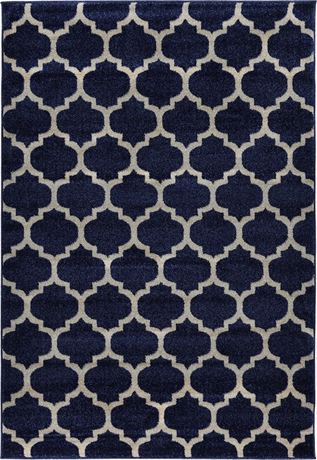 Collection treillis couleur bleu/os taille 65 x 95 cm