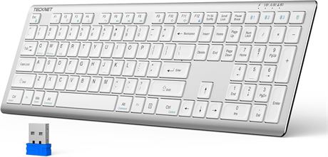 Clavier Bluetooth rechargeable TECKNET commutation 4 appareils