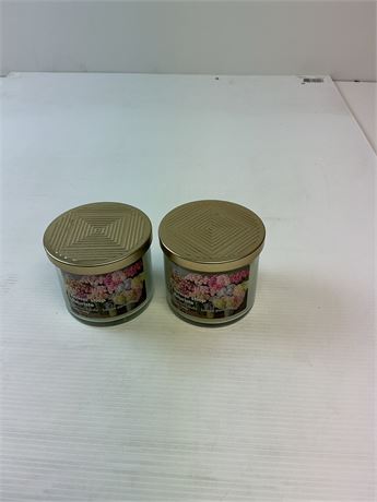 Bougies Flower Shop pivoine rose et jasmin – lot de 2