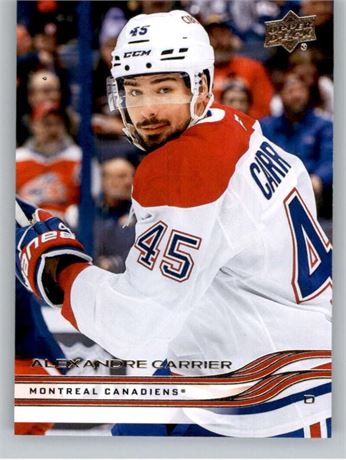 Upper Deck — Carte Alexandre Carrier #91 Canadiens de Montréal