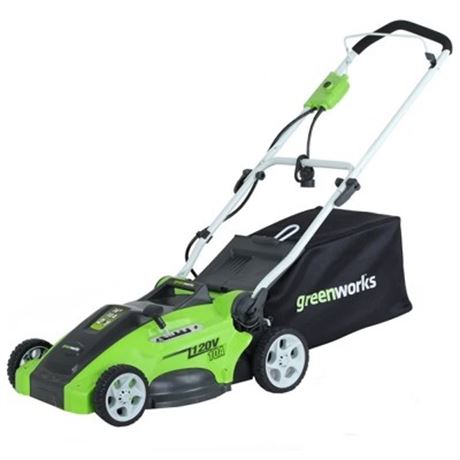 USAGÉE - Tondeuse électrique Greenworks 25142 10 A 16 po 2 en 1