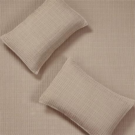 Ens. courtepointe gaufrée Levtex Home Mills