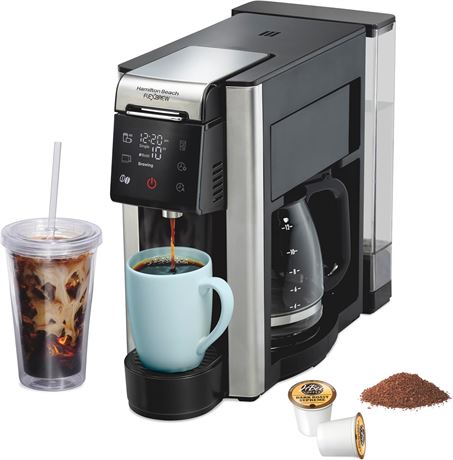 Cafetière Hamilton Beach FlexBrew 5-en-1 programmable