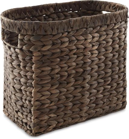 Porte-revues tressé Casafield brun foncé