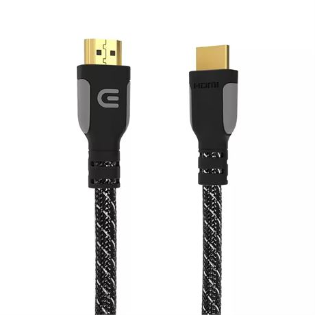 Câble HDMI noir 4,57 m plaqué or