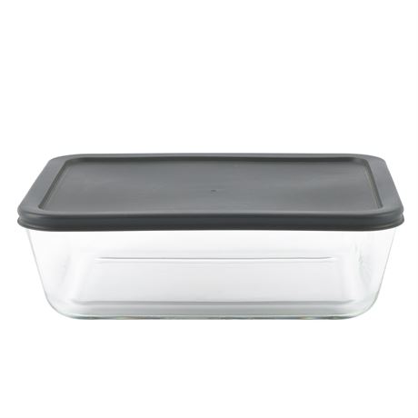 COUVERCLE BRISÉ - Contenant verre Mainstays rectangulaire 2.5 L couvercle PE