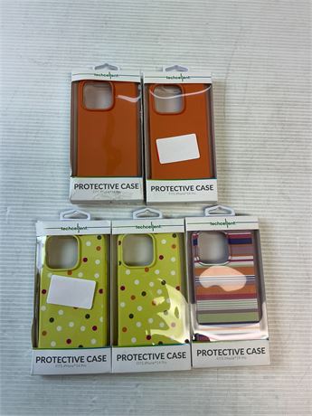 Lot de 5 étuis de protection pour iPhone 14 Pro