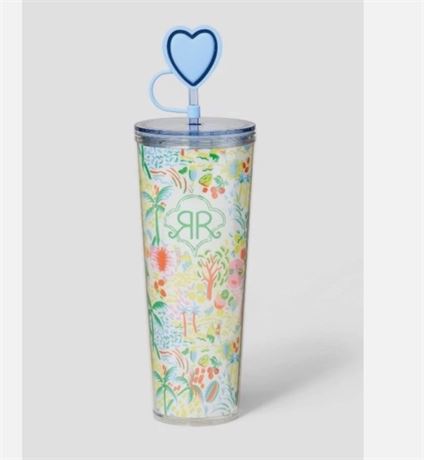 Gobelet Tritan Roller Rabbit x Target Vacation 24 oz blanc/bleu