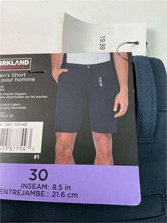 Short Kirkland homme taille 30