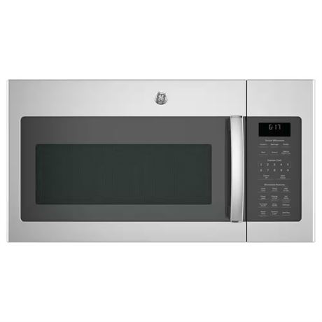 GE — Micro-ondes à hotte intégrée 1,7 pi³ inox