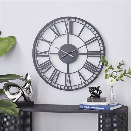 Horloge murale contemporaine Stella & Eve chiffres romains