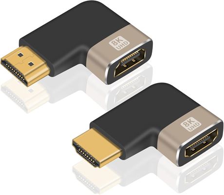 Adaptateur HDMI 8K angle droit Duttek paquet de 2