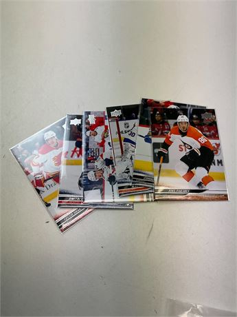 Lot de 6 cartes hockey