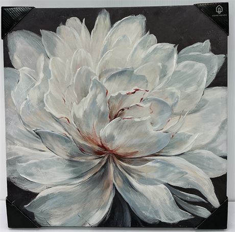 Œuvre murale fleur Hometrends 20 x 1,3 x 20 po