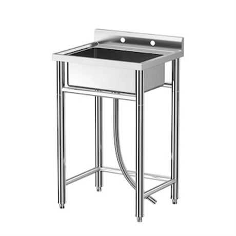 Cuve utilitaire Garvee 28 x 24 x 40 po inox - autoportante simple