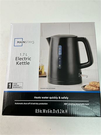 Bouilloire électrique inox 1,7 L