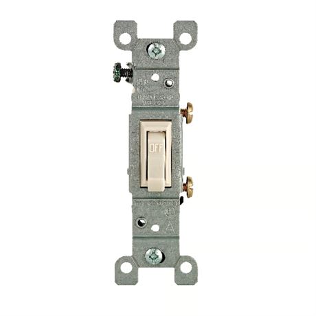10 Interrupteurs Leviton 15A simple pôle amande