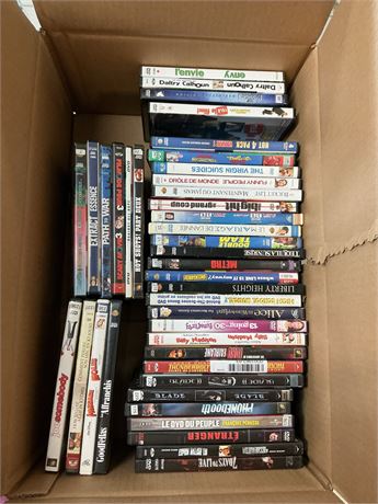 Lot de 40 DVD films mixtes