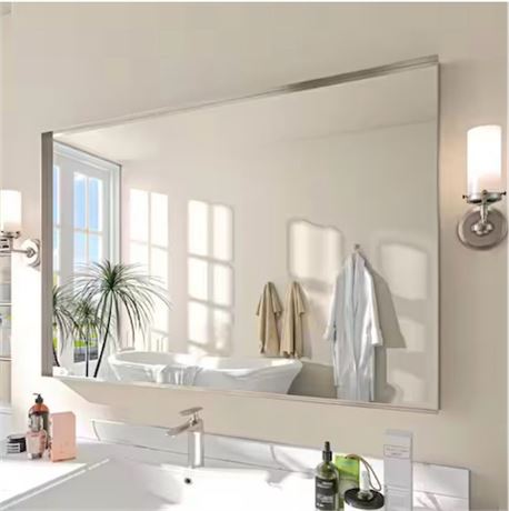 Miroir salle bain aluminium 48 x 32 po