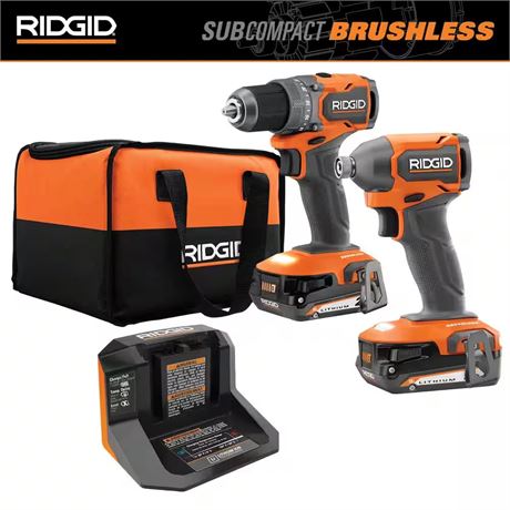 Kit combiné RIDGID 18V SubCompact sans balais