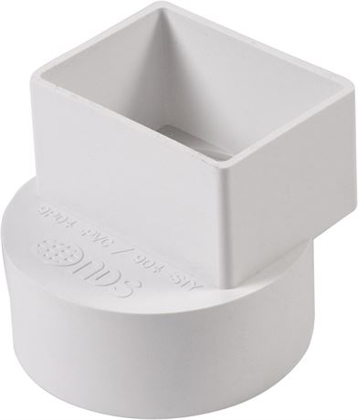 Adaptateur descente pluviale NDS 9P04 PVC 2x3 à 4 po