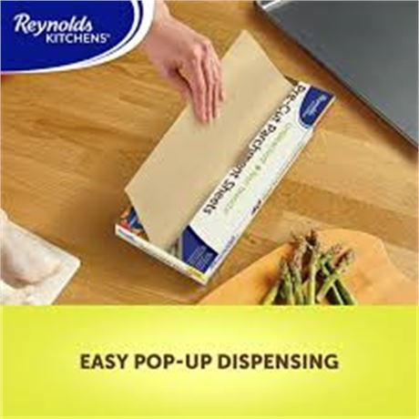 Reynolds — Papier parchemin prédécoupé non blanchi – 40 feuilles