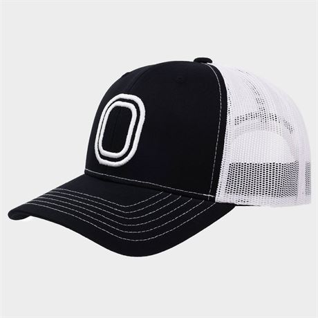 Casquette trucker adulte Overtime logo 3D brodé - noir