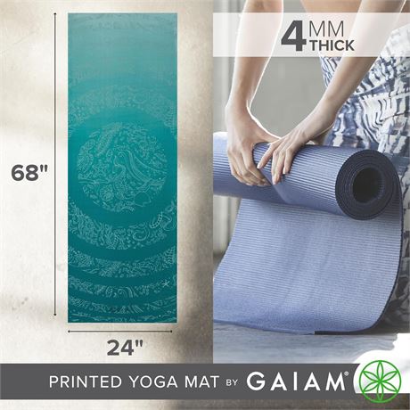 Tapis de yoga Gaiam antidérapant imprimé