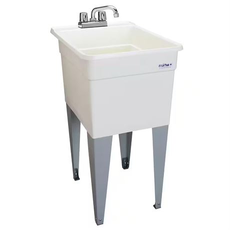 Cuve de lavage Utilatub 24 x 18 po, polypropylène blanc